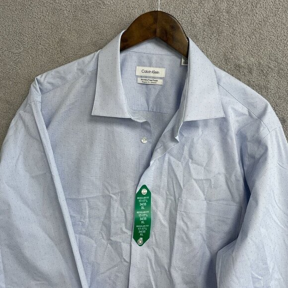 NEW Calvin Klein Men's XL Button Down  Dress Shirt Regular Fit XL  Pattern - Picture 8 of 9